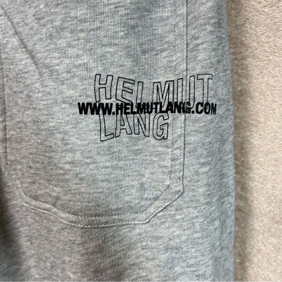 Helmut Lang Sweatpant Joggers Mens XL Gray 36x29 www.helmutlang.com - Picture 3 of 6